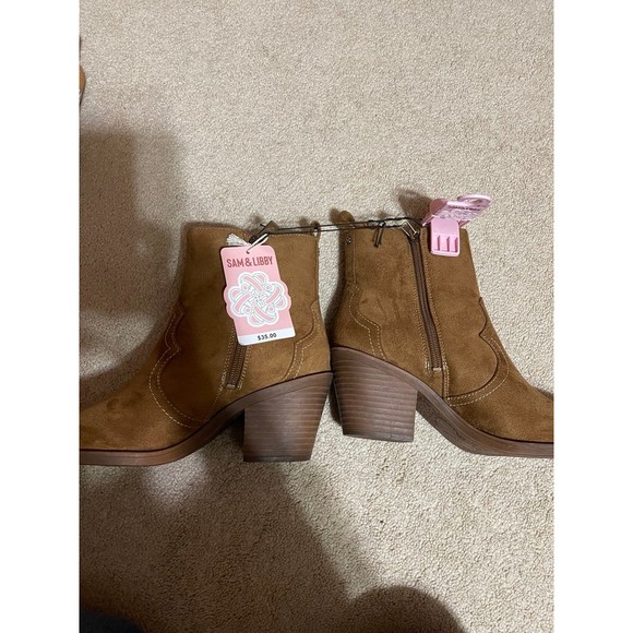 Sam And Libby Women's Brighton Western Booties size 7.5 - Picture 6 of 6